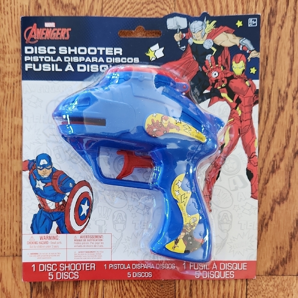 Avenger Blue Disc Shooter Toy Age 5+, New
